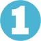 1 Number PNG Image