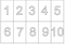 1 To 10 Numbers PNG HD Quality