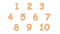 1 To 10 Numbers PNG Pic Background