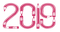 2019 New Year Text Free PNG Image