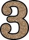 3 Number PNG