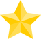 3D Golden Star PNG