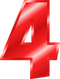 4 Number PNG Image HD