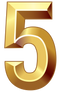 5 Number PNG Clipart