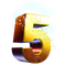 5 Number PNG File