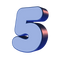 5 Number PNG High Quality Image