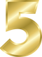 5 Number PNG Images