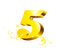 5 Number PNG Picture