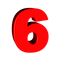 6 Number PNG File Download Free