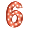 6 Number Transparent