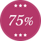 75% off PNG Image