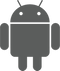 Android Silver Logo PNG