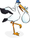 Animated Stork PNG Clipart