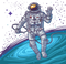 Astronaut Vector PNG Image