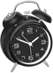 Black Alarm Clock PNG Image