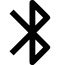 Black Bluetooth PNG Picture