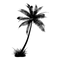 Black Coconut Tree Transparent