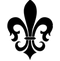 Black Fleur De Lis PNG Free Download