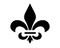 Black Fleur De Lis PNG Image