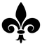 Black Fleur De Lis