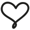 Black Heart Symbol PNG