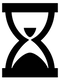 Black Hourglass PNG Image