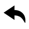 Black Undo PNG Image