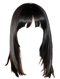 Black Wig PNG Free Image