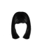 Black Wig PNG Picture