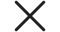 Black X Letter