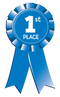 Blue Ribbon First Place PNG File