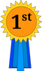 Blue Ribbon First Place PNG HD Image