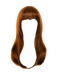 Brown Women Hair PNG File