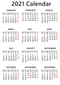 Calendar 2021 PNG Free Download