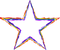 Chromatic Rainbow Star PNG