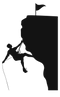 Climbing Silhouette PNG Image