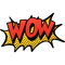 Comic WOW PNG Clipart