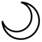 Crescent Moon PNG File