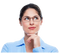 Deep Thinking Woman PNG Clipart