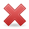 Delete Red X Button PNG Free Image