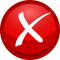 Delete Red X Button PNG HD Image