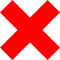 Delete Red X Button PNG Image