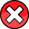 Delete Red X Button PNG Pic