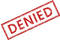 Denied Stamp PNG Image