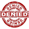 Denied Stamp PNG Picture