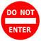 Do Not Enter PNG Image