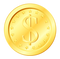 Dollar Game Gold Coin PNG Image