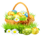 Easter Basket Bunny PNG Picture