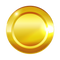 Empty Gold Coin PNG Image