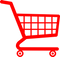 Empty Red Shopping Cart PNG File